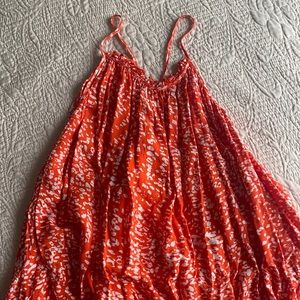 H&M Red Orange Halter Dress